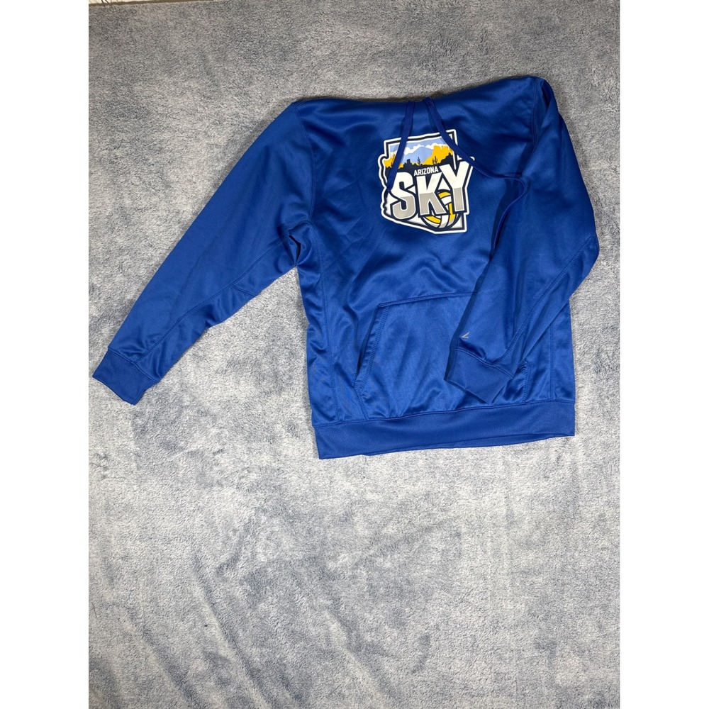 Arizona Sky Volleyball Hoodie Blue Performance Sweatshirt Mens Medium BSN Sports